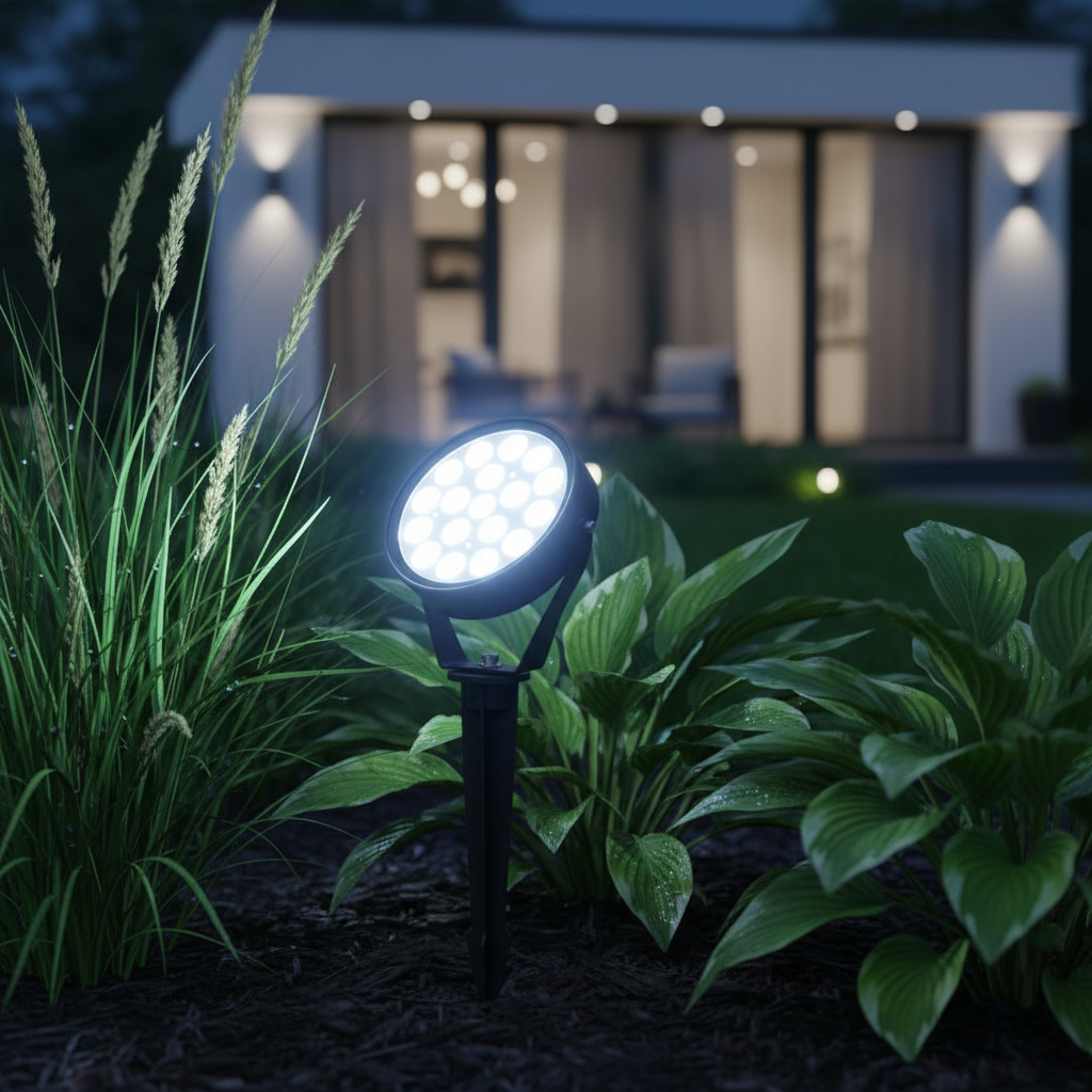 Spot LED Gradina Lollipop 9W Lumina Rece Negru