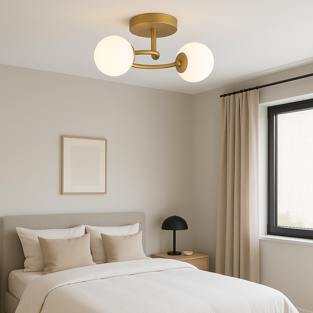 Lustra Abajur 2xE27 Gold Elegance