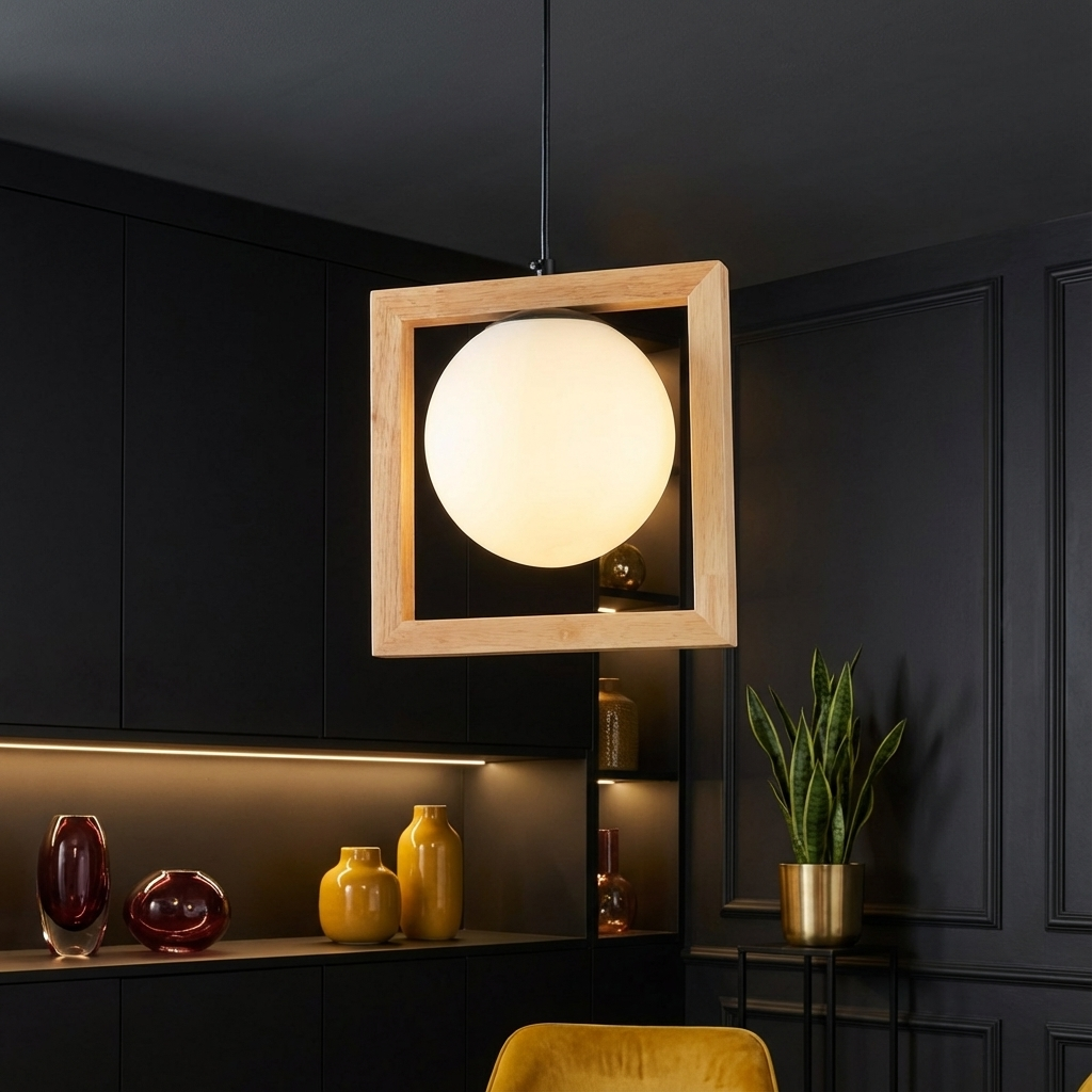 Pendul NOELIA 1xE14 Wood Style