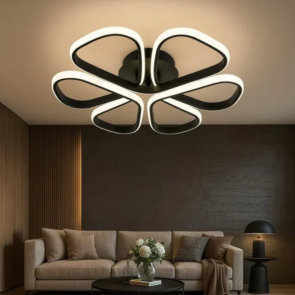 Lustra LED ISCHIA BLACK Echivalent 400W cu Telecomanda