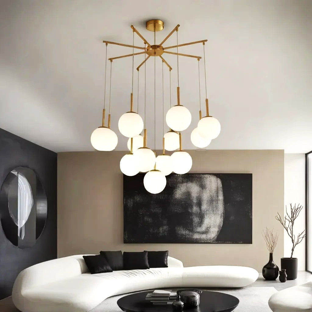 Lustra Abajur MAT GOLD SWING