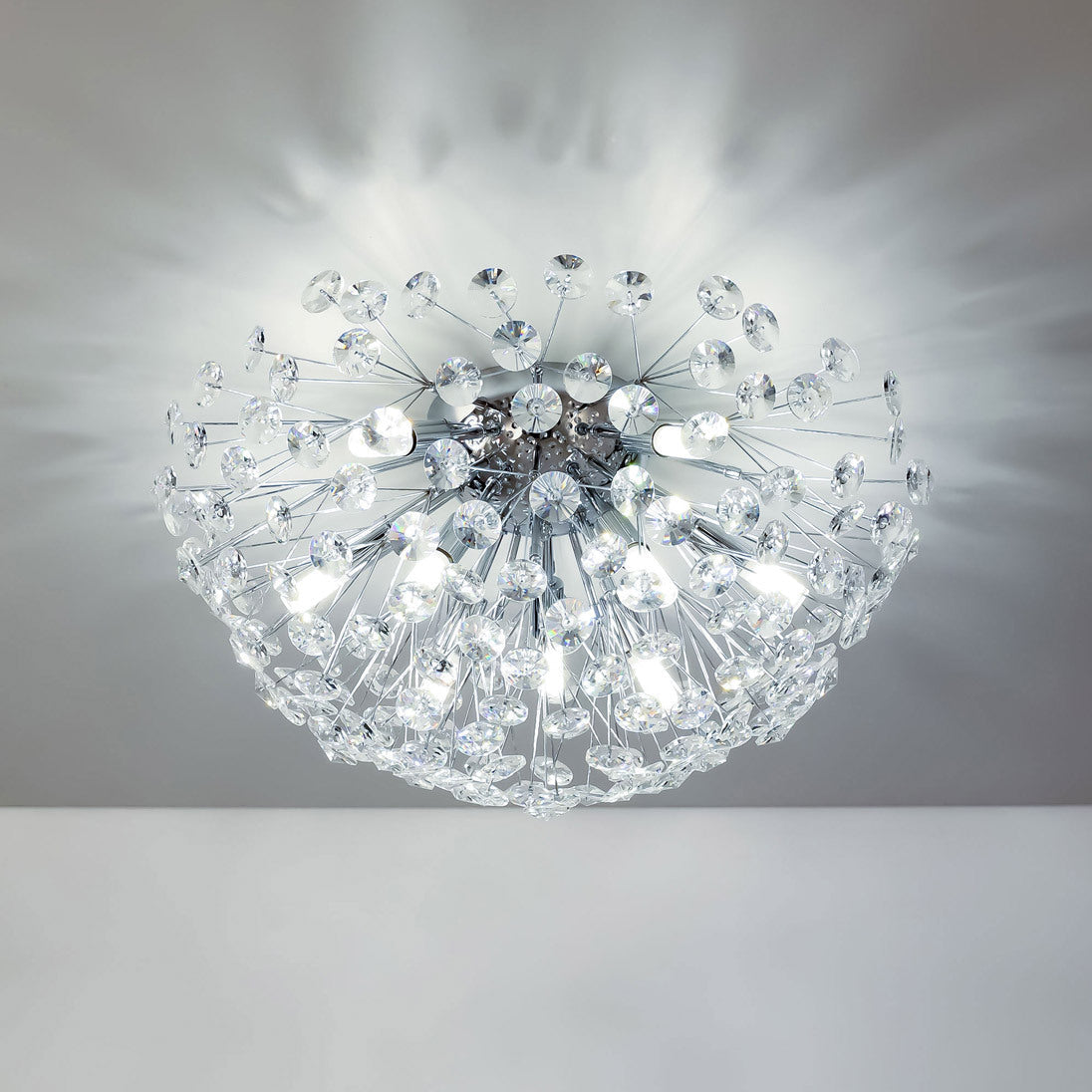 Lustra Aplicata Crystal Dandelion Silver