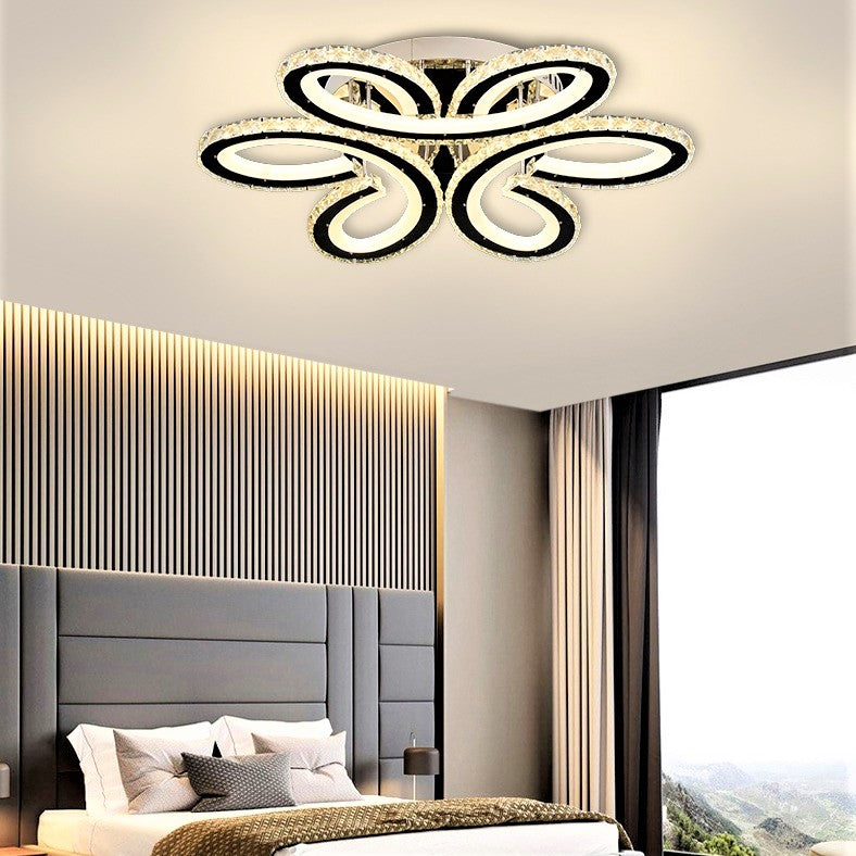 Lustra LED DAISY Cristal Telecomanda Echivalent 800W