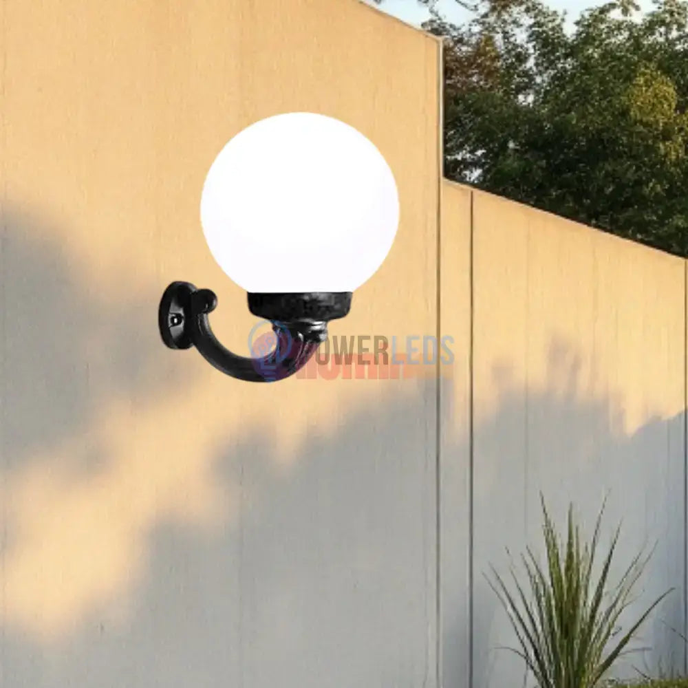 Felinar LED Glob Exterior 400mm cu brat powerleds.ro