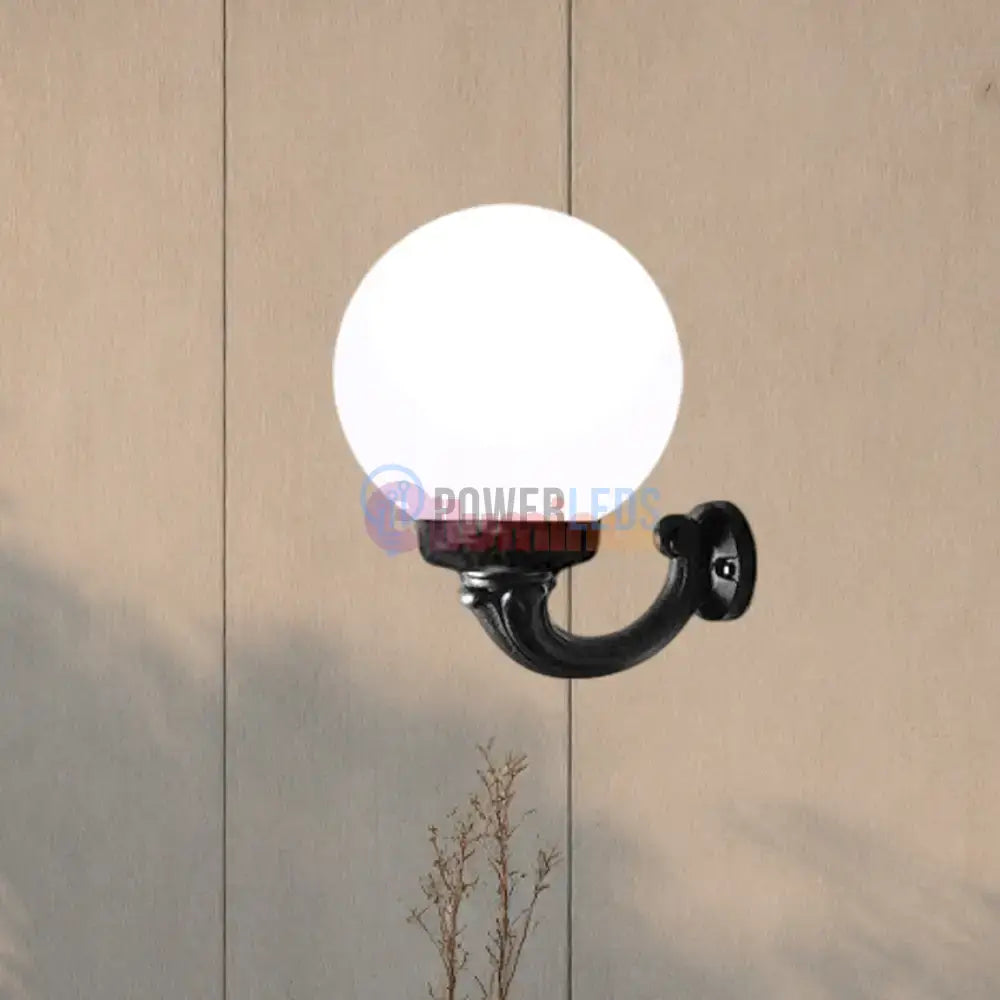 Felinar LED Glob Exterior 400mm cu brat powerleds.ro
