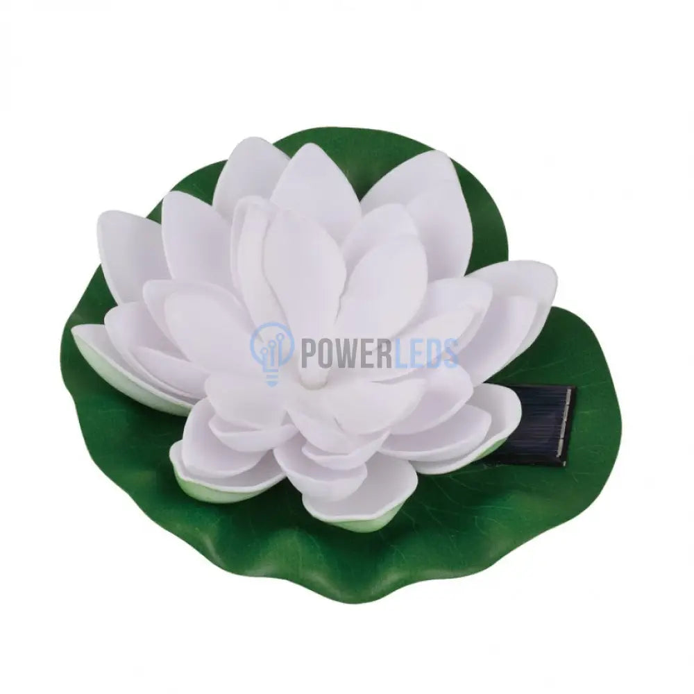 Floare Lotus Led Cu Incarcare Solara Pentru Gradina Stalpisor Ornamental Solar / Alb Cald Alba