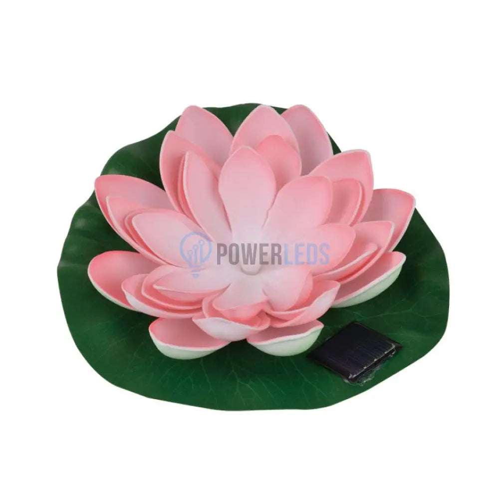 Floare Lotus Led Cu Incarcare Solara Pentru Gradina Stalpisor Ornamental Solar / Alb Cald Galbena