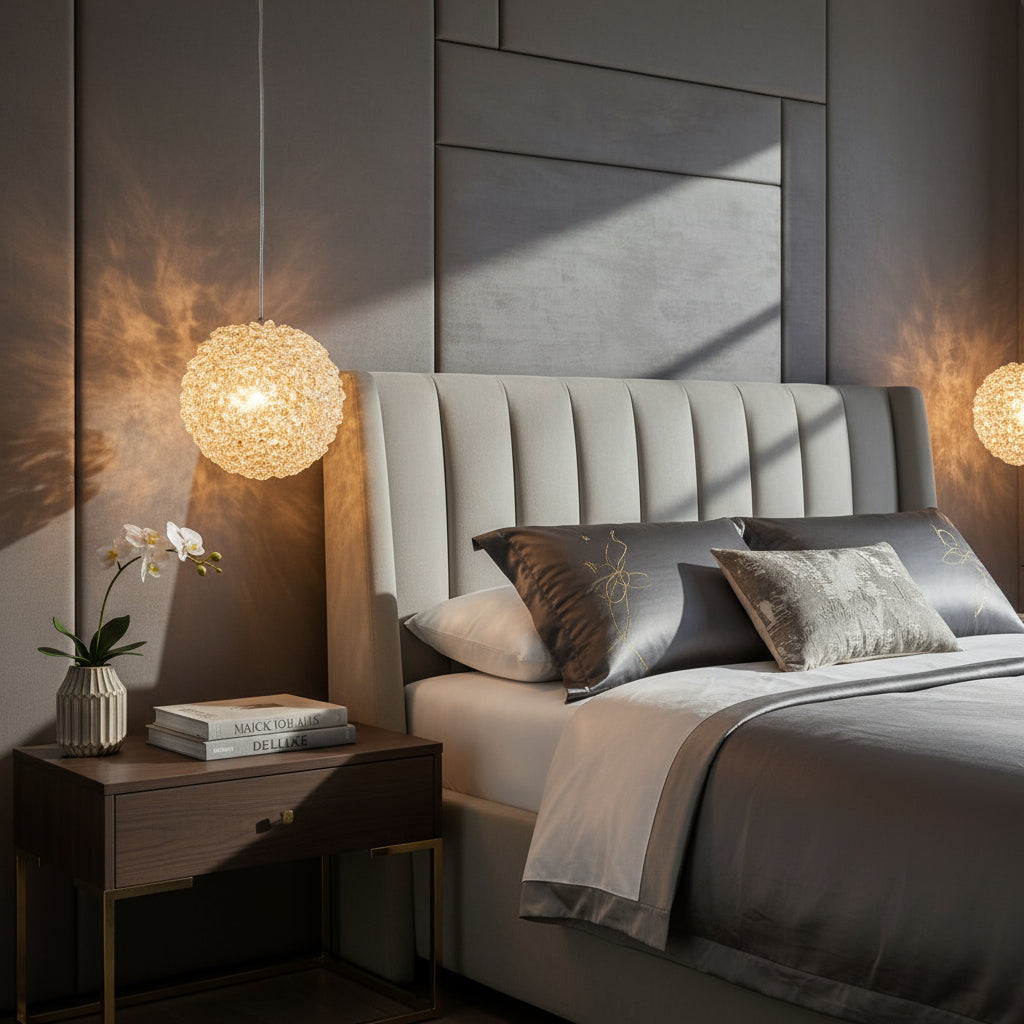 Pendul LED Cristal Sponge ZYRO Gold