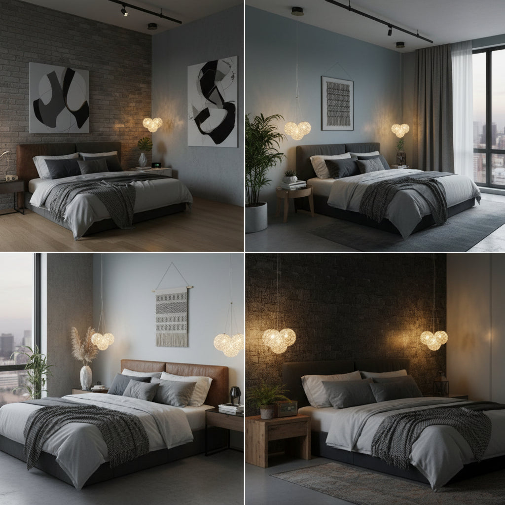 Pendul LED Cristal Sponge ENZO 3 Gold