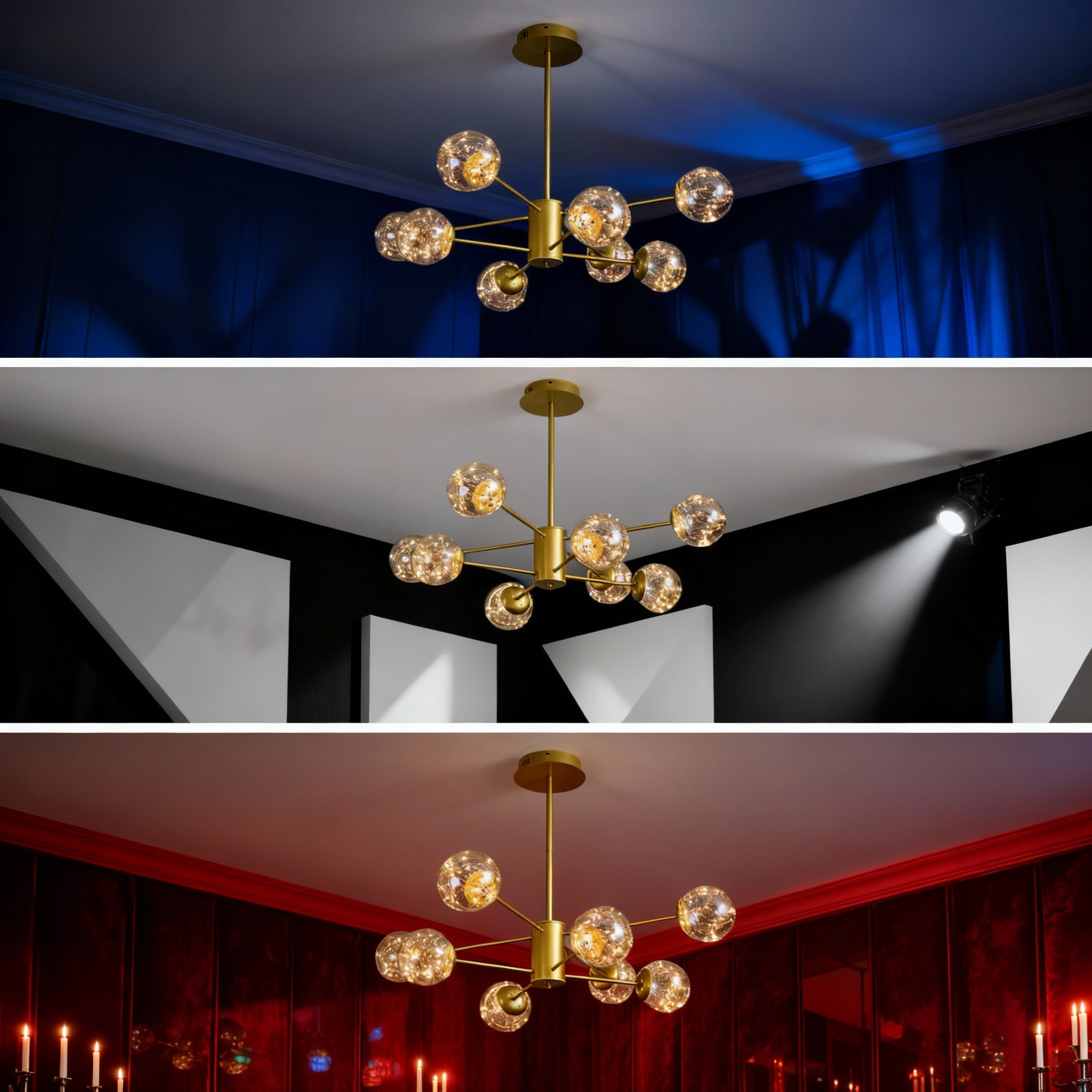 Lustra LED Suspendata Arlio Gold Echivalent 180W