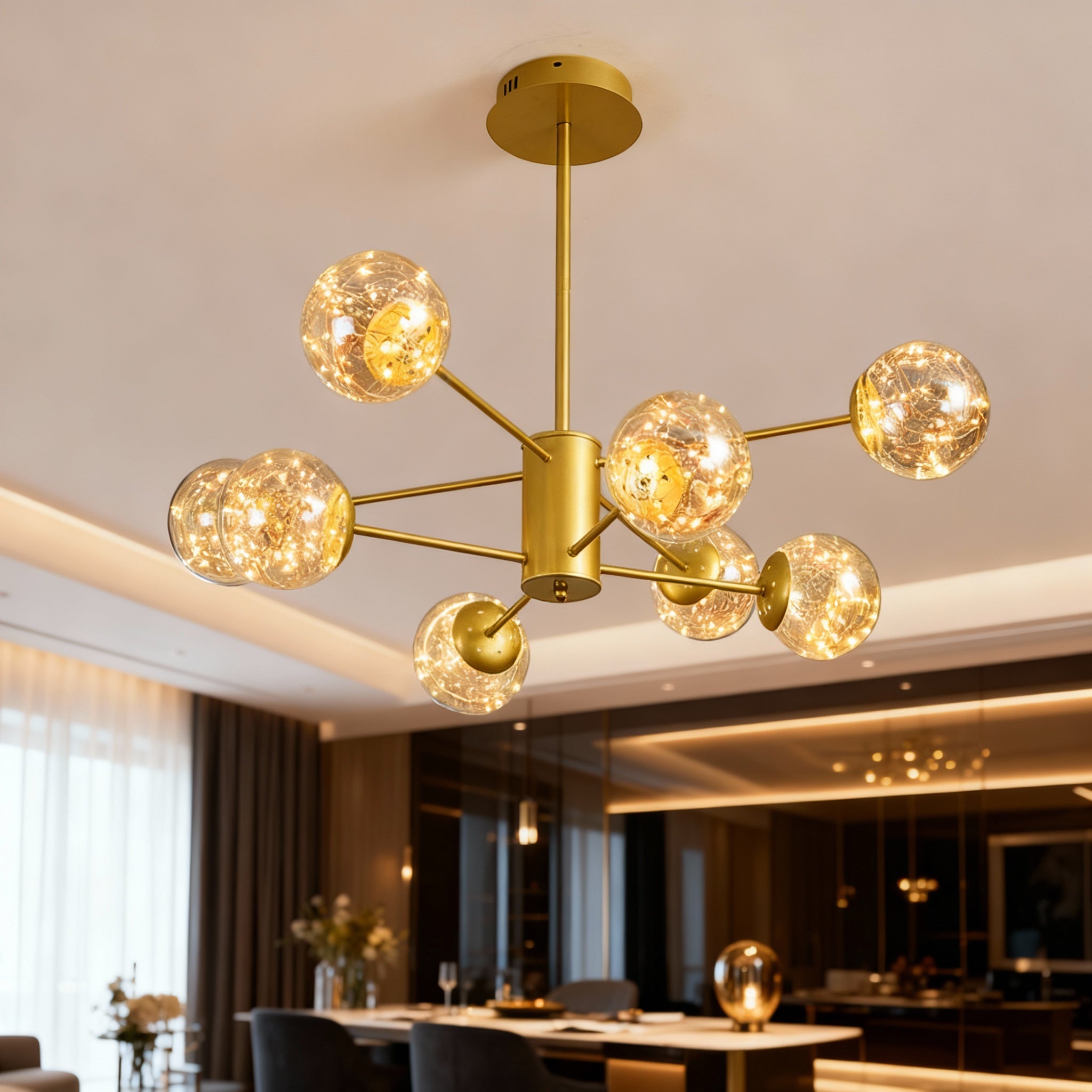 Lustra LED Suspendata Arlio Gold Echivalent 180W