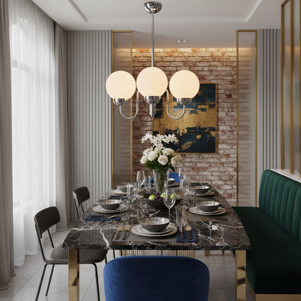 Lustra Abajur LOMA 3xE27 Crom