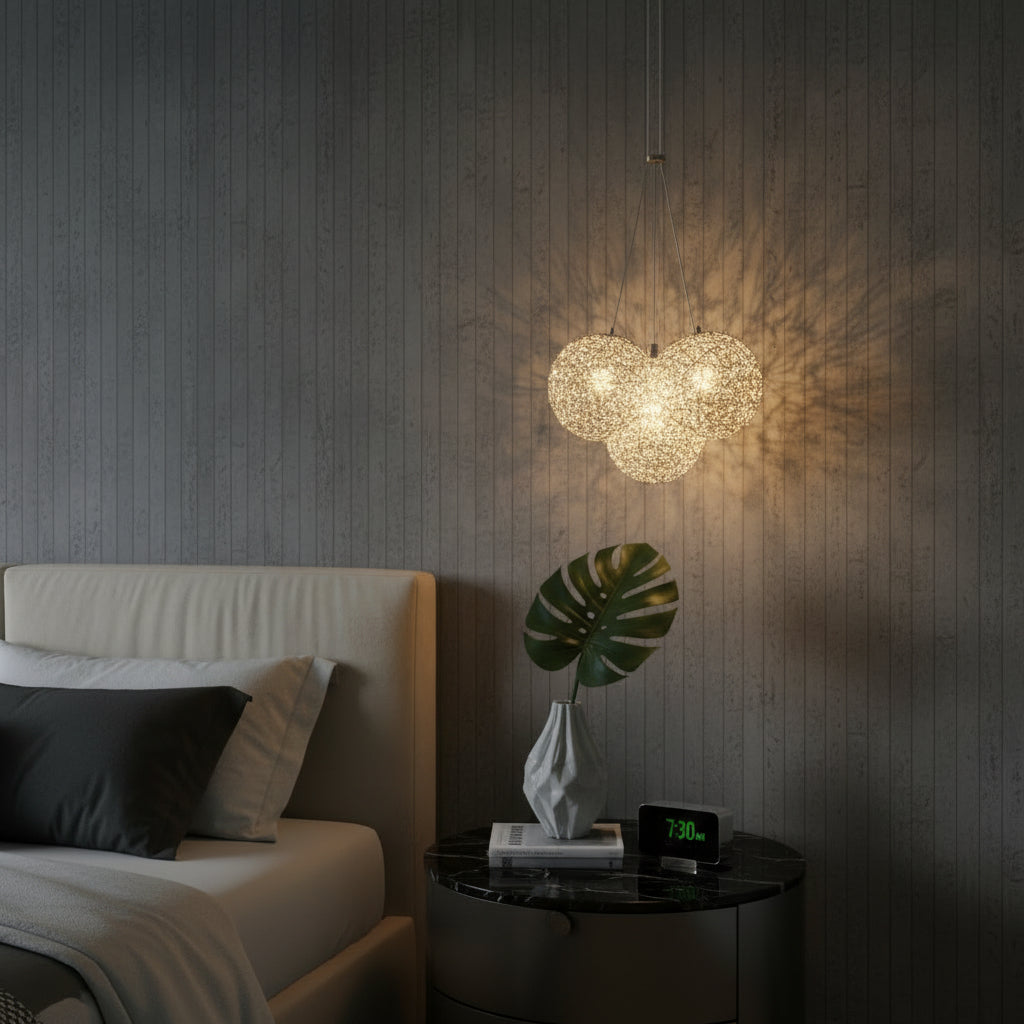 Pendul LED Cristal Sponge ENZO 3 Gold