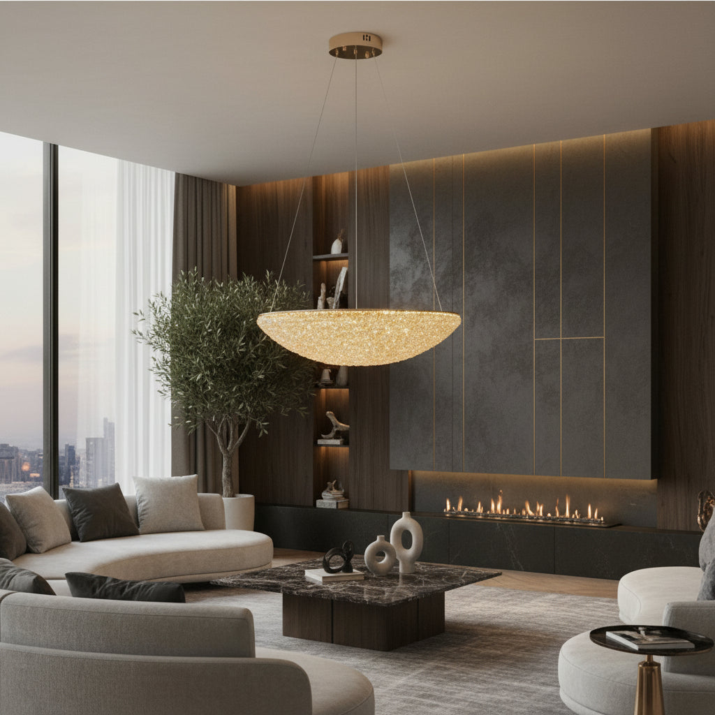 Lustra LED Suspendata ENZO NEST Golden Sponge