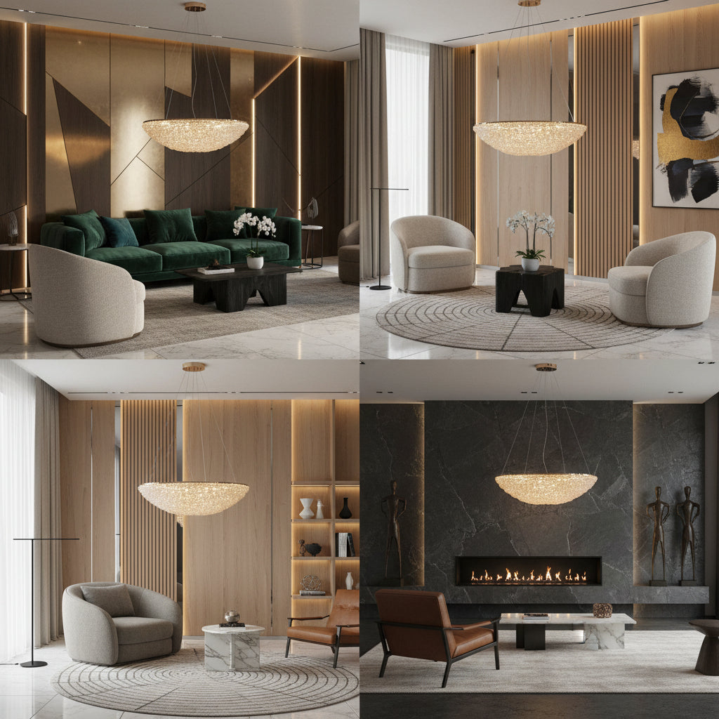 Lustra LED Suspendata ENZO NEST Golden Sponge