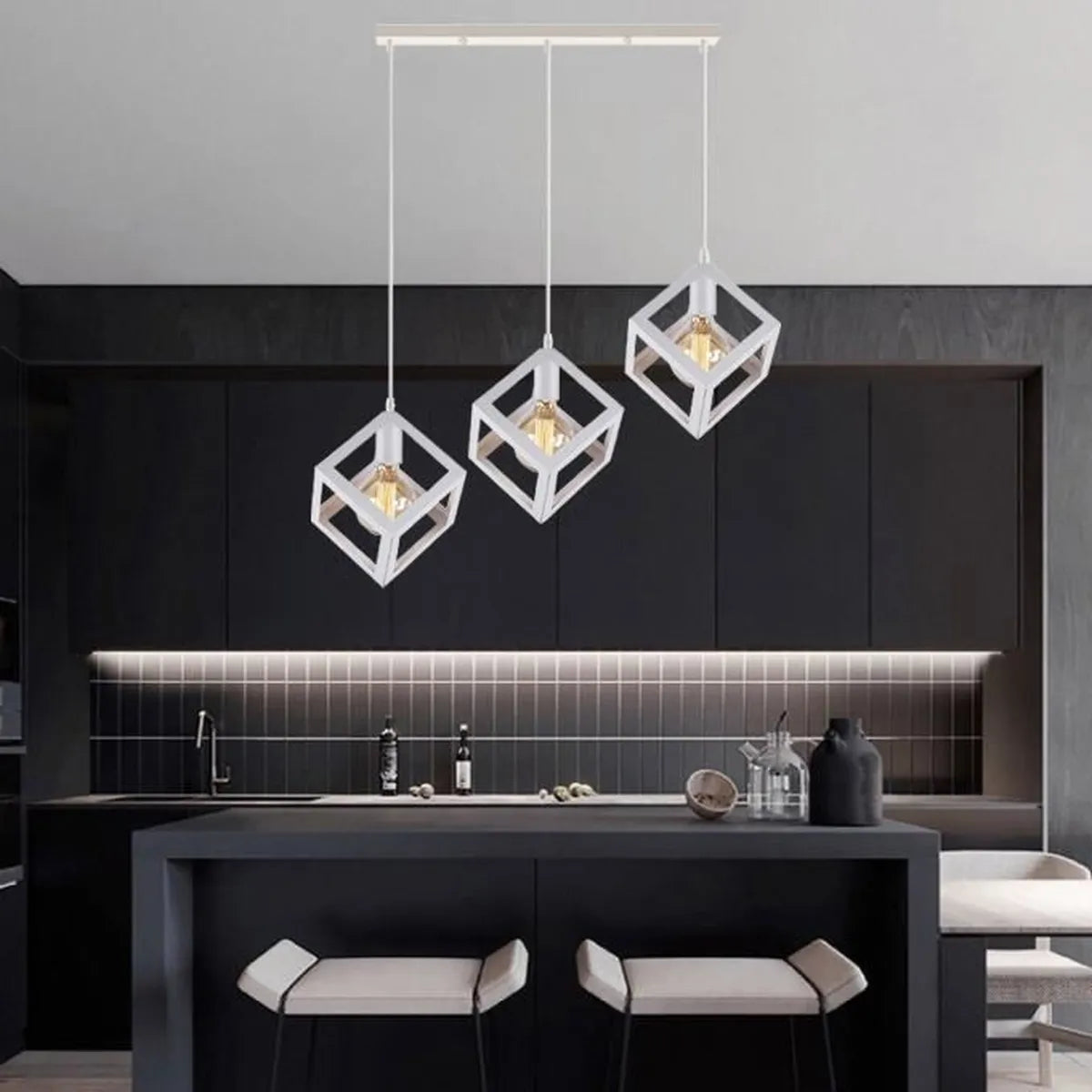 Lustra FEDRA CUB ALB Vintage Suport Liniar