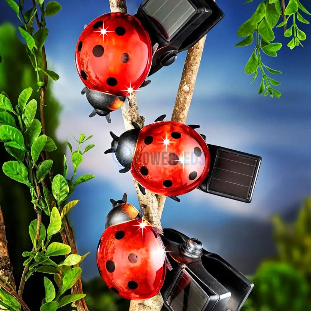 Gargarita Cu Incarcare Solara Ladybug Rgb Solar Lamp