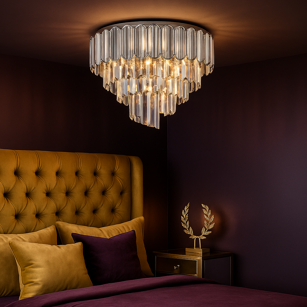 Candelabru Cristal Luxury Chrome GLADIUS