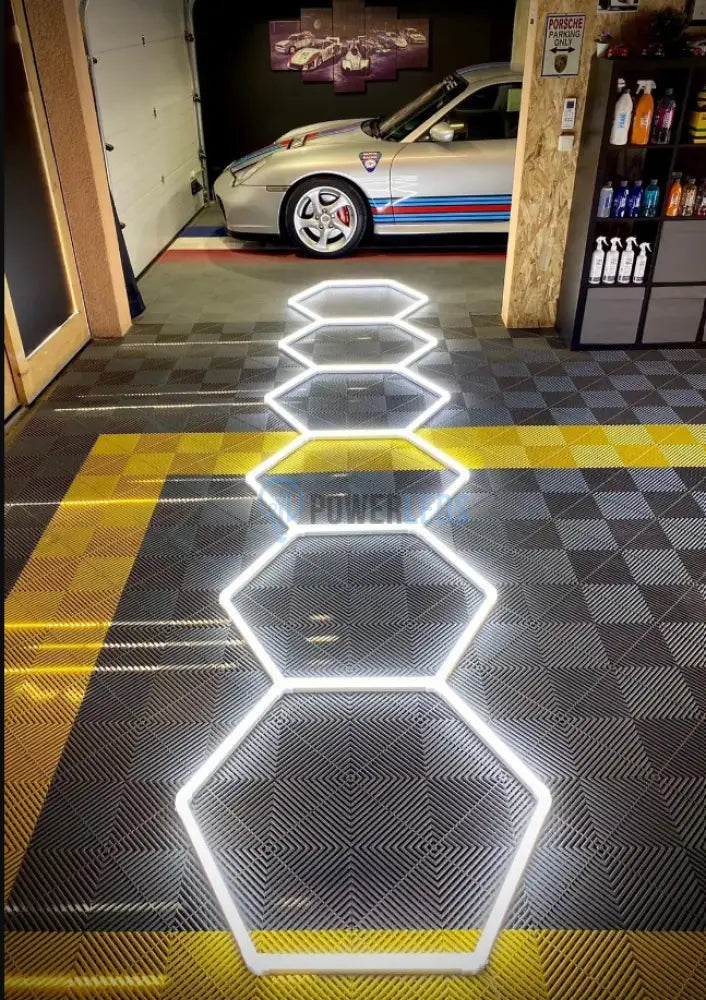 Honeycomb Led Hexagon Luminos 120Cm X 311Cm / Sistem Modular Iluminat Garaj Honeycomb Lights