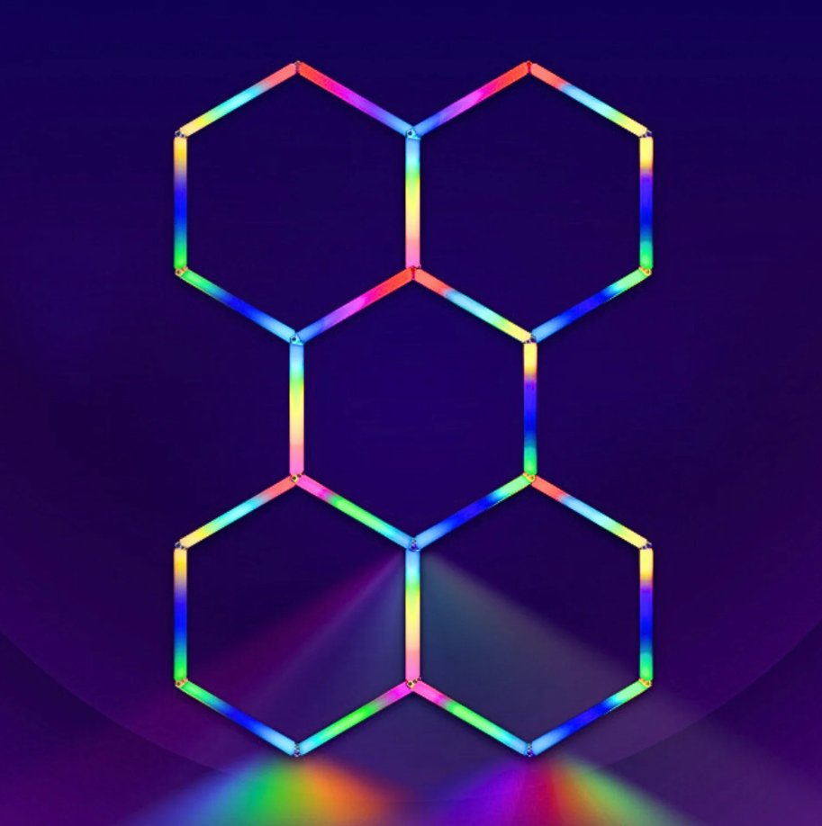 HoneyComb LED Hexagon Luminos RGB SMART 244cm X 170cm