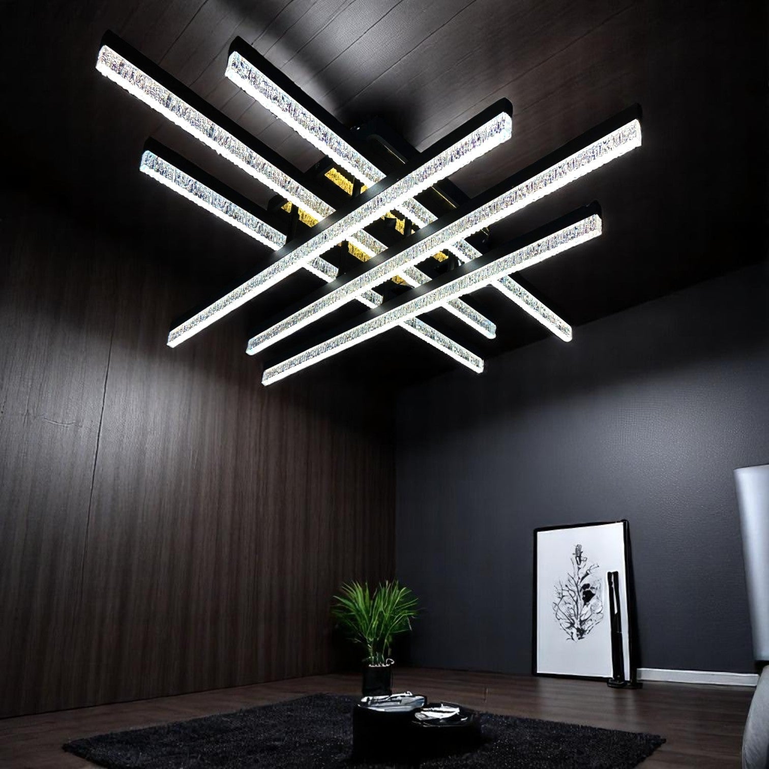 Lustra LED Aplicata Mira 6 Linnes Echivalent 600W Telecomanda