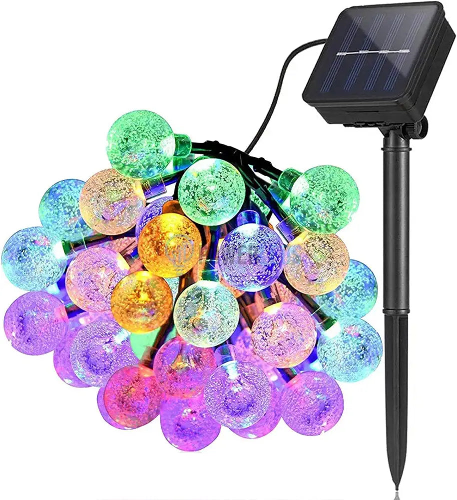 Instalatie Led Bubble Liniara Solara 50 Led-Uri 6.5M Solar Light Rope