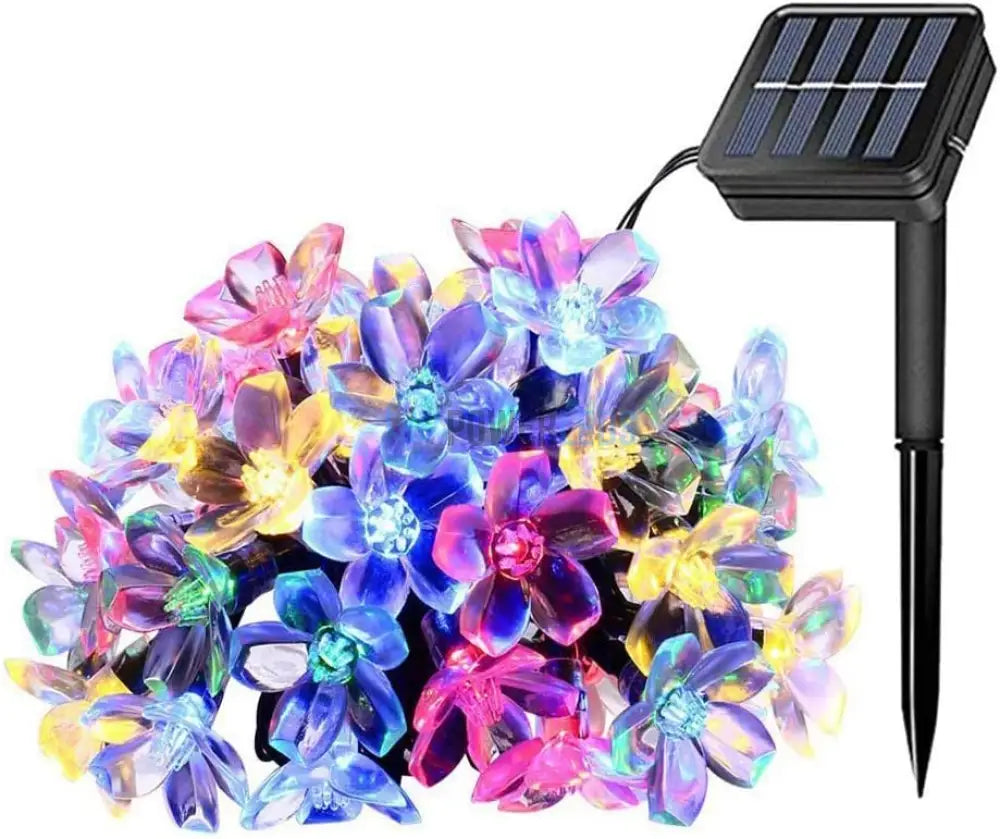 Instalatie Led Flowers Liniara Solara 50 Led-Uri 6.5M Solar Light Rope