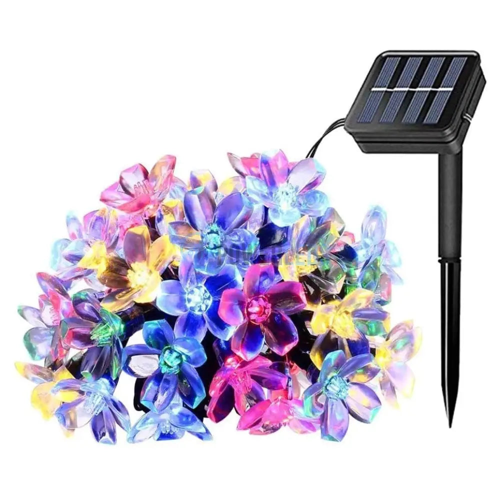 Instalatie Led Flowers Liniara Solara 50 Led-Uri 6.5M Solar Light Rope