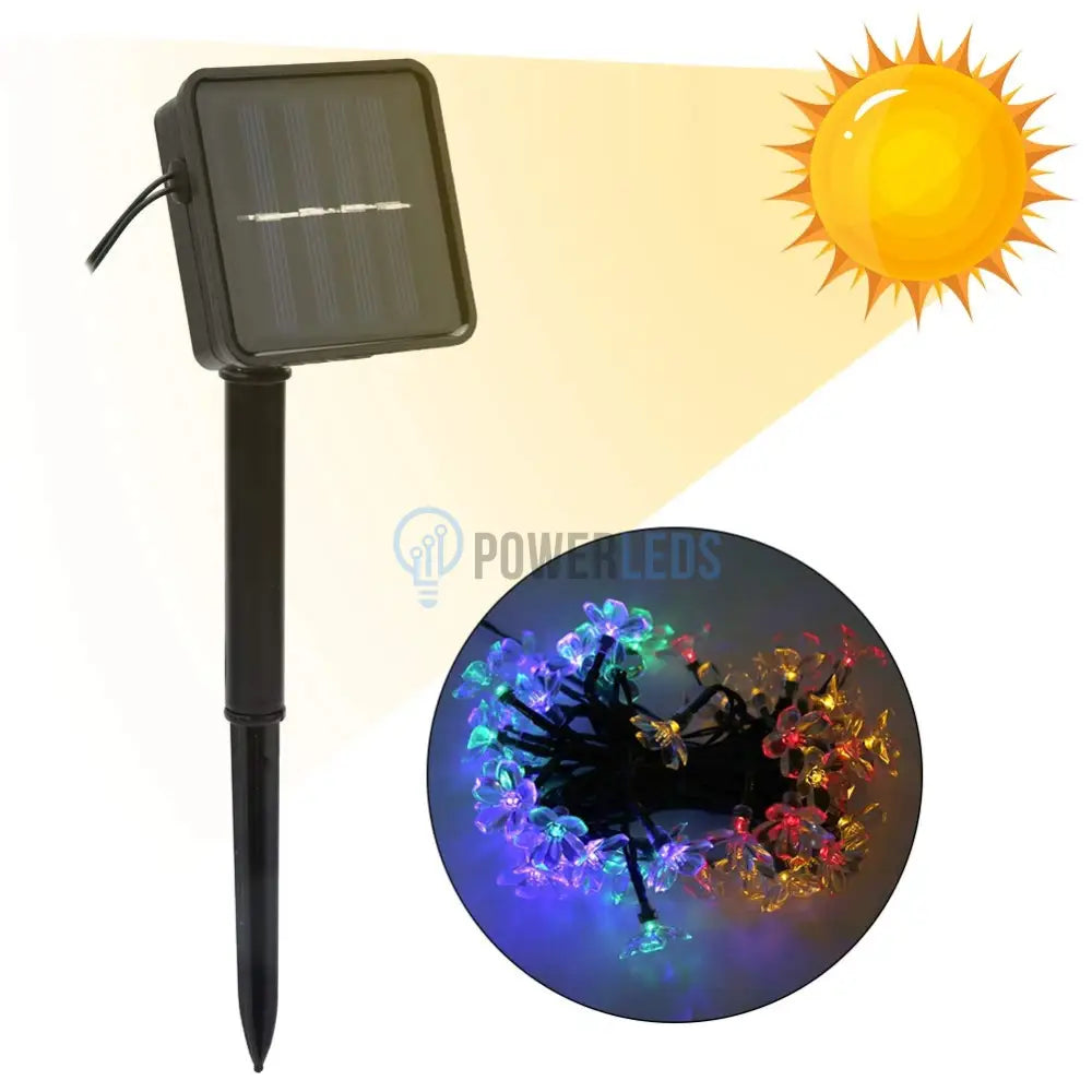 Instalatie Led Flowers Liniara Solara 50 Led-Uri 6.5M Solar Light Rope