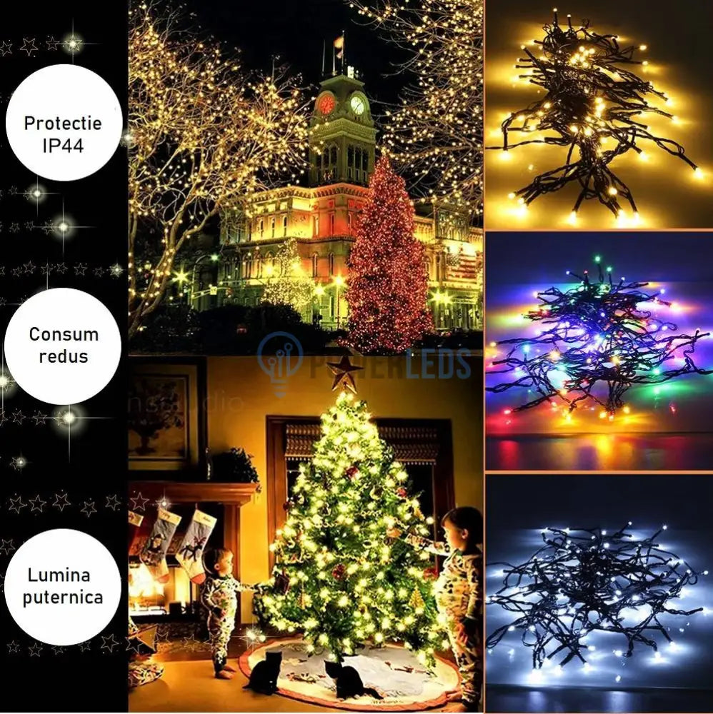 Instalatie Led Liniara 100 Led-Uri 8M Diverse Culori Christmas Light