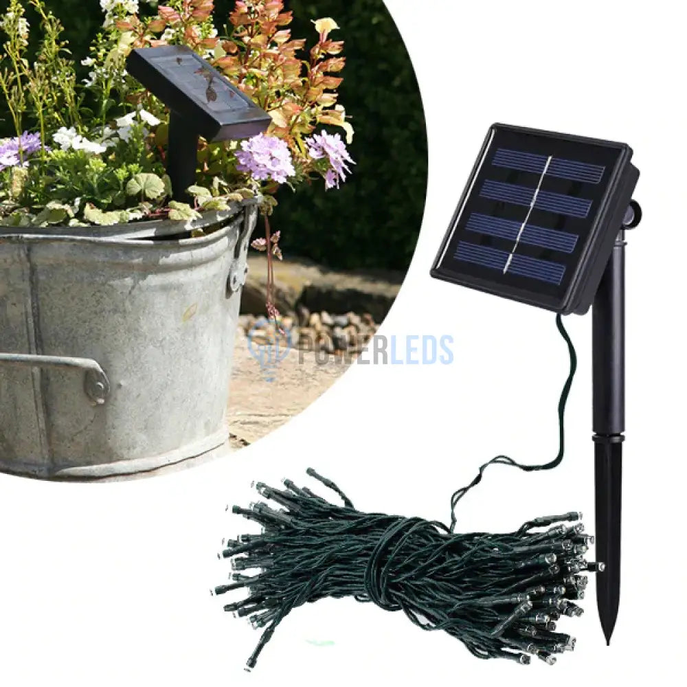Instalatie Led Liniara Solara 100 Led-Uri 10M Solar Light Rope