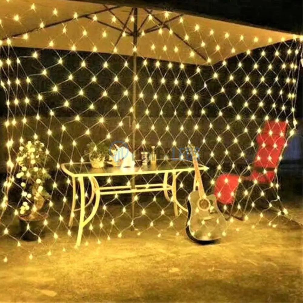 Instalatie Led Perdea Plasa 1920 Led-Uri 10X8M Fir Transparent Diverse Culori
