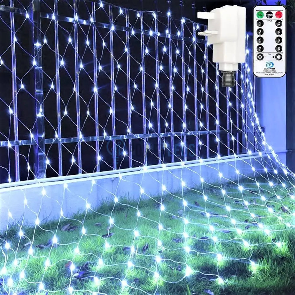 Instalatie Led Perdea Plasa 360 Led-Uri 3X3M Fir Transparent Diverse Culori