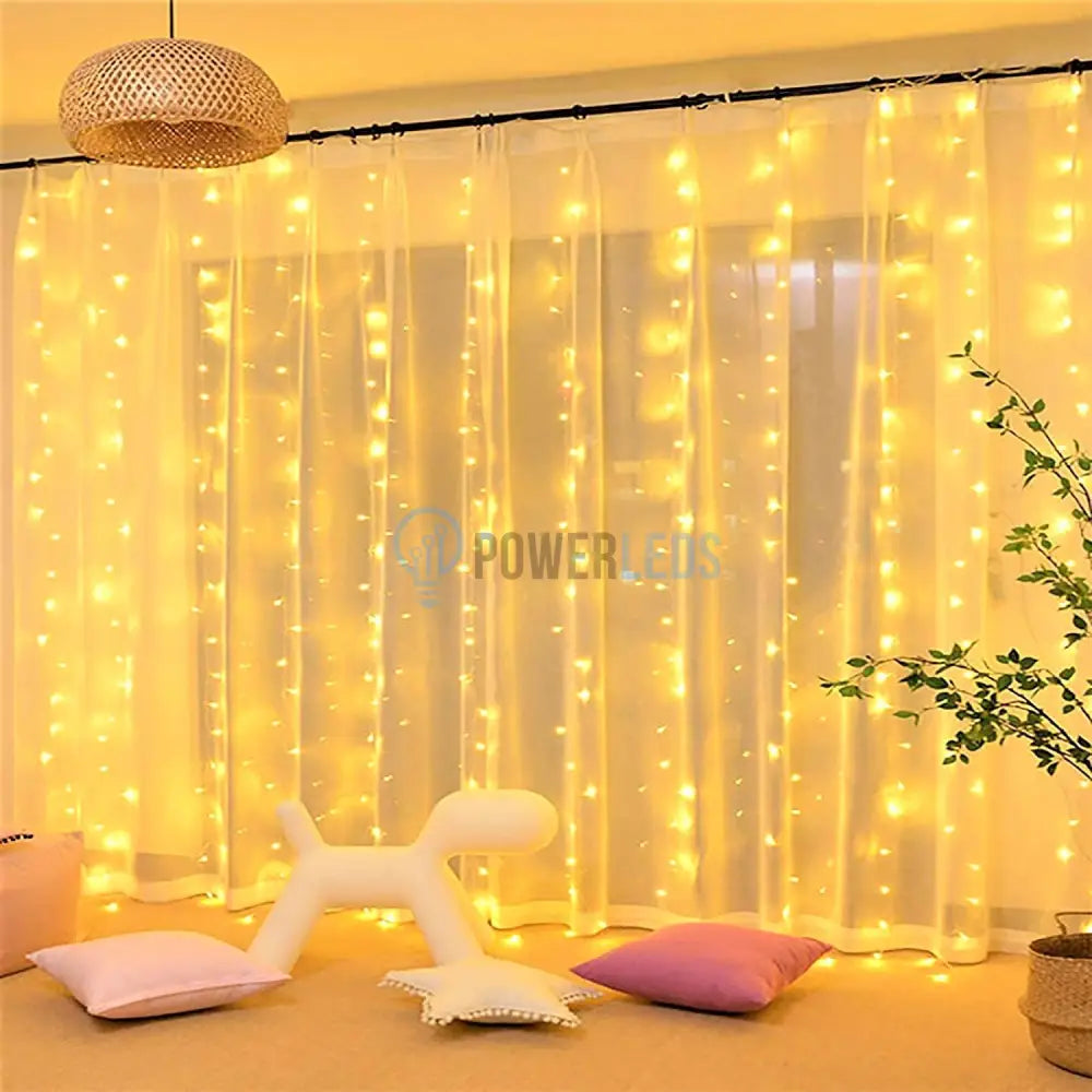Instalatie Led Perdea Ploaie Flash 360 Led-Uri 8X1M Fir Alb Diverse Culori Christmas Light