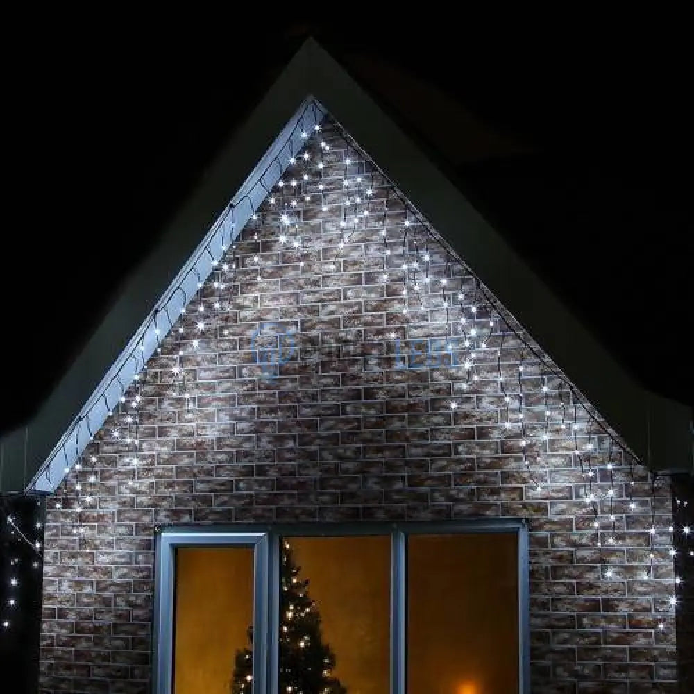 Instalatie Led Perdea Turturi 143 Led-Uri Hexagon 5X0.6M Fir Negru Diverse Culori Christmas Light