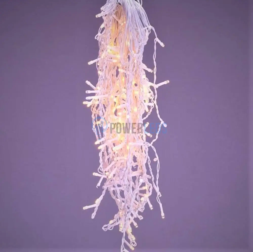 Instalatie Led Perdea Turturi Flash 252 Led-Uri 8X0.6M Fir Alb Diverse Culori Christmas Light