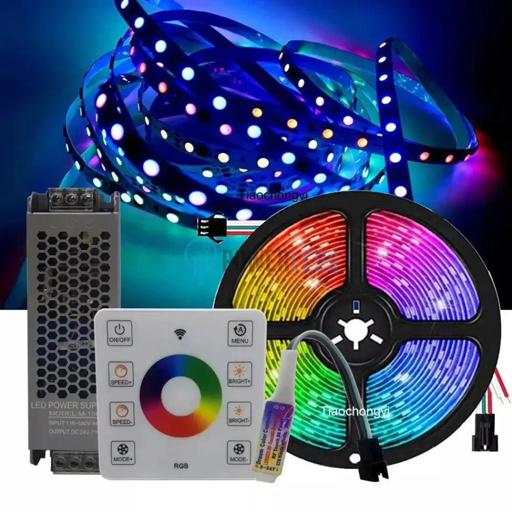 KIT Banda LED RGB 24V Digitala 10 metri, IP21 Interior powerleds.ro