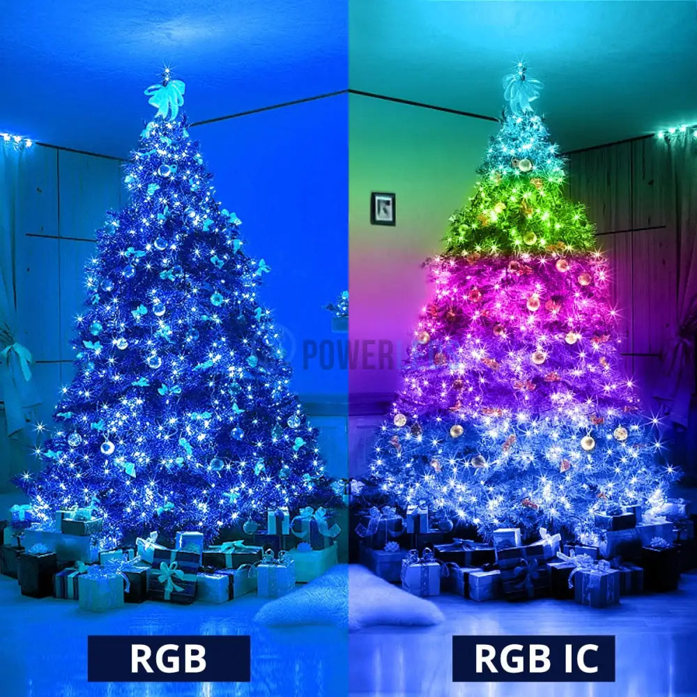 Kit Banda Led Rgb Ic Smart Digital 12V 10M Usb Telecomanda 24 Taste Christmas Light