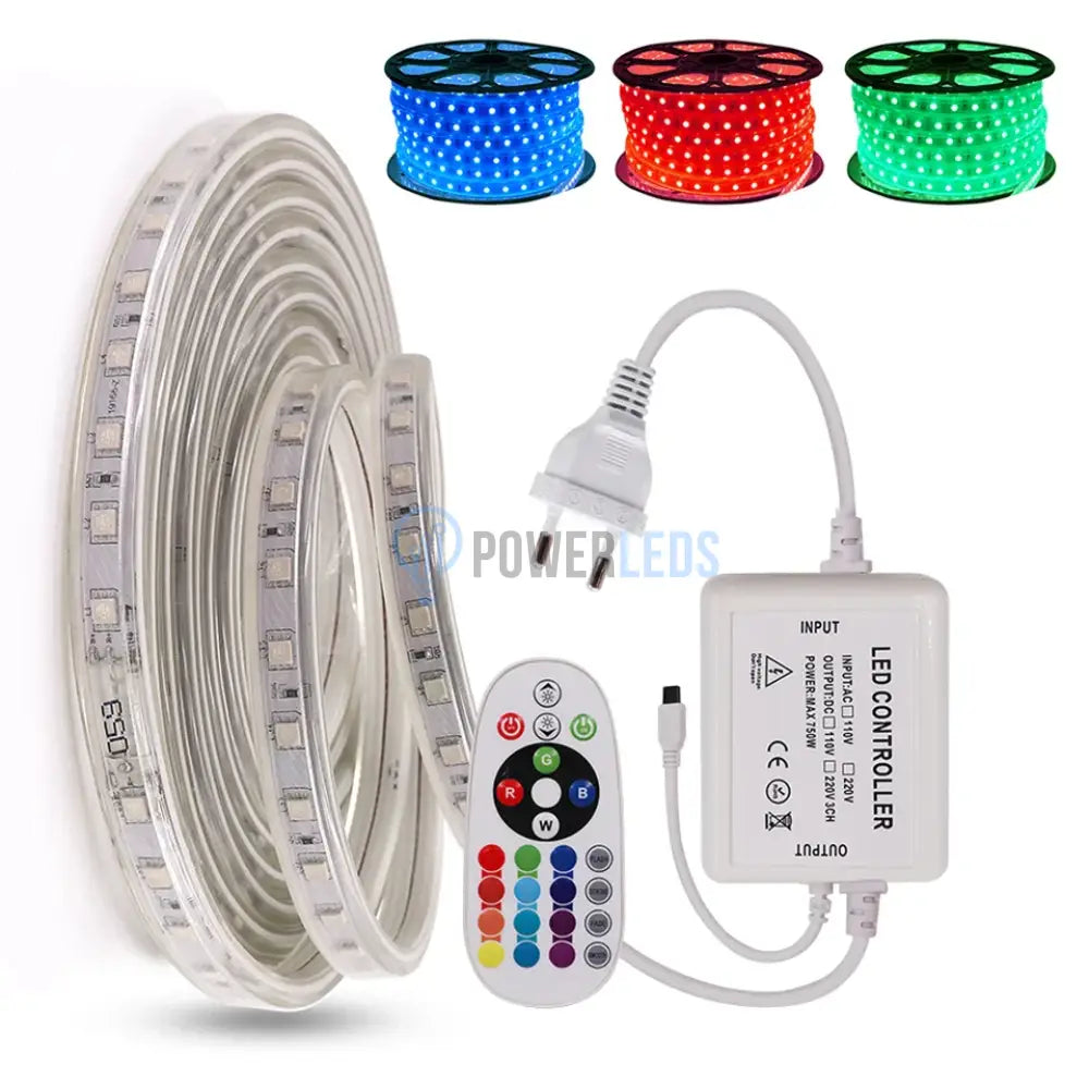 Kit Complet Banda Led 5050 1 Rand Rgb 220V Strips