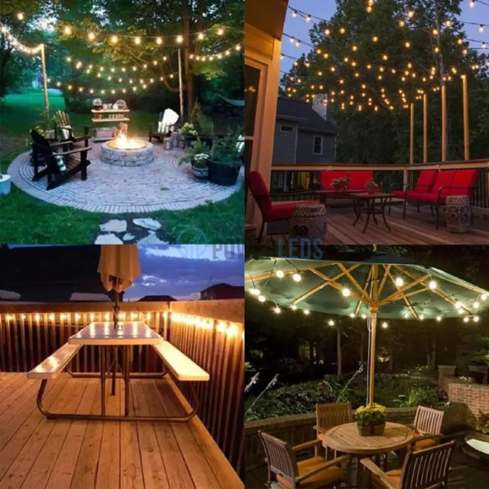 Kit Complet Ghirlanda Luminoasa 10M / 15Xe27 Interconectabil Becuri Incluse Home & Garden