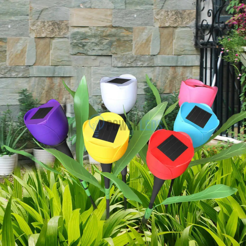 Lalea Led Cu Incarcare Solara - Diverse Culori Rgb Solar Lamp