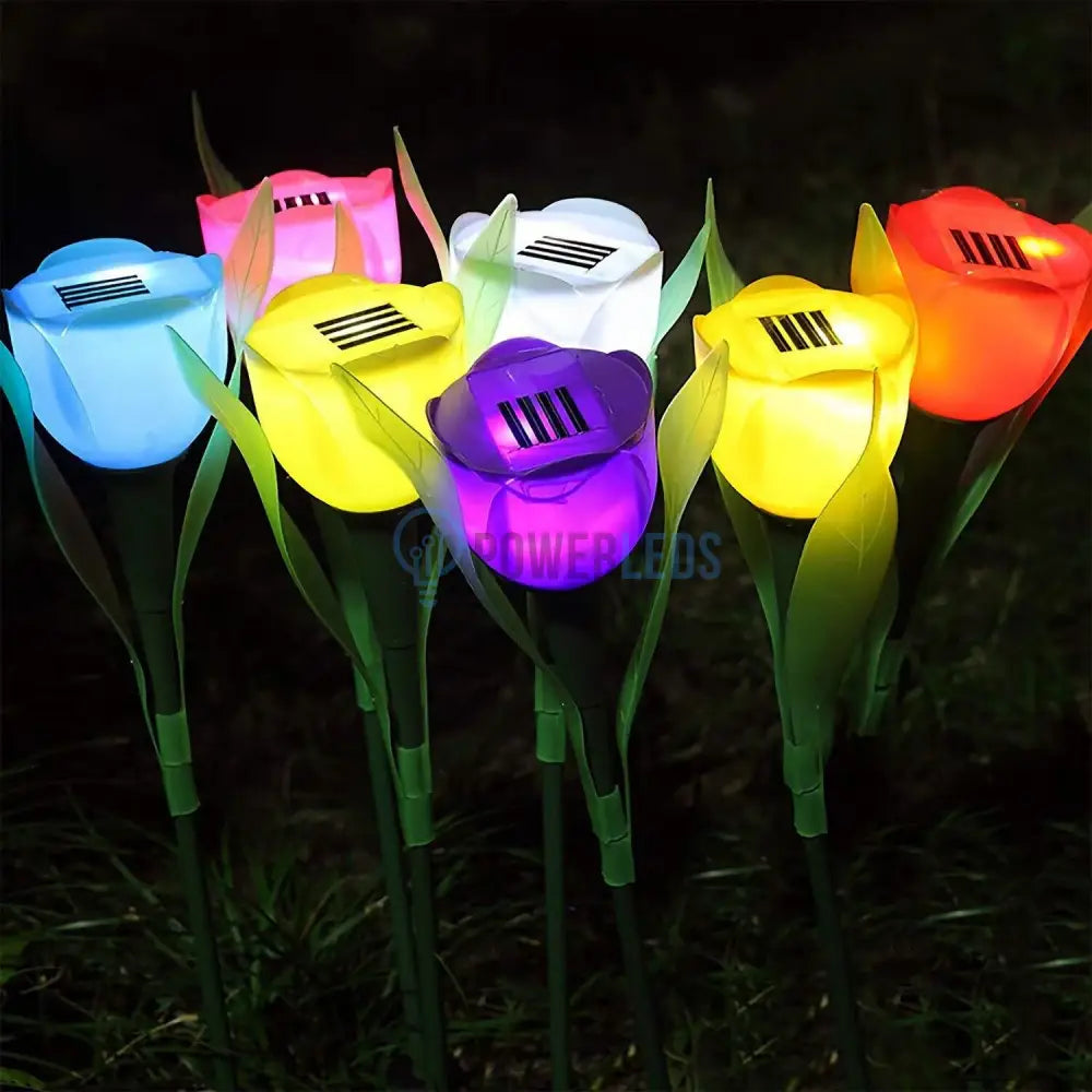 Lalea Led Cu Incarcare Solara - Diverse Culori Rgb Solar Lamp