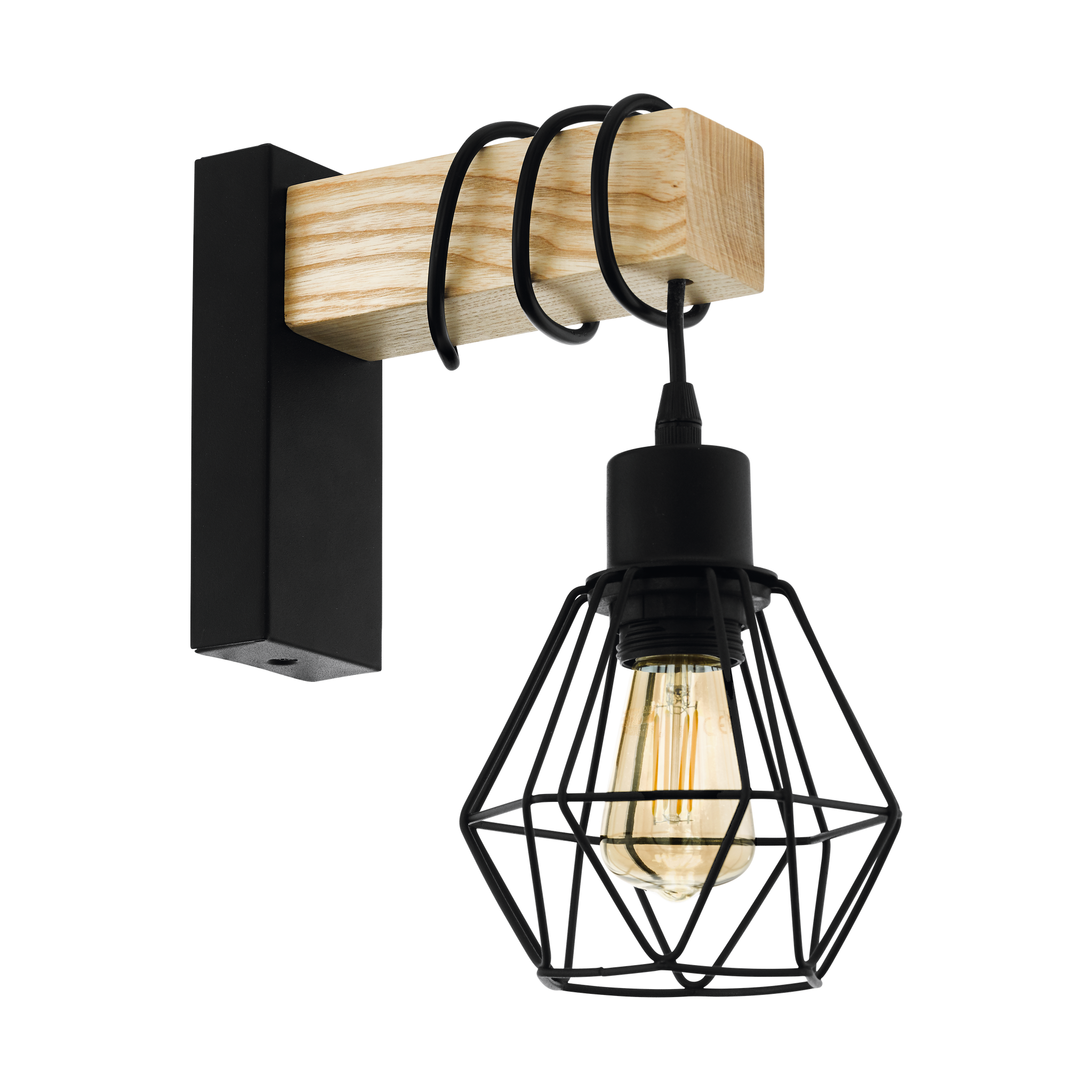 Aplica Black & Wood EGLO TOWNSHEND