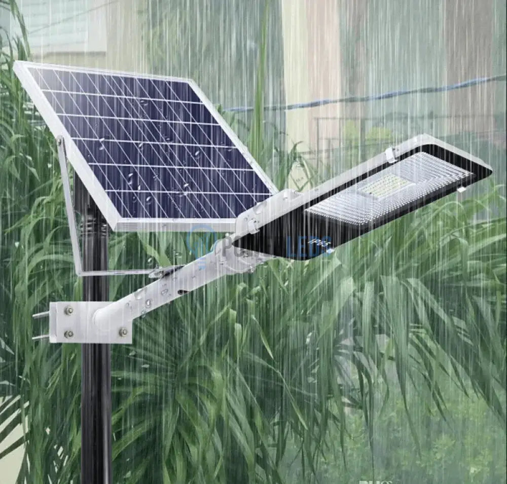 Lampa Led 100W Smd Iluminat Stradal Solara Cu Brat Inclus Telecomanda Solar Street Light