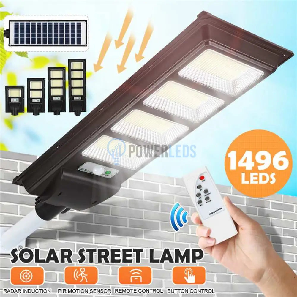 Lampa Led 120W Solara Slim Senzor Miscare + Telecomanda Solar Street Light