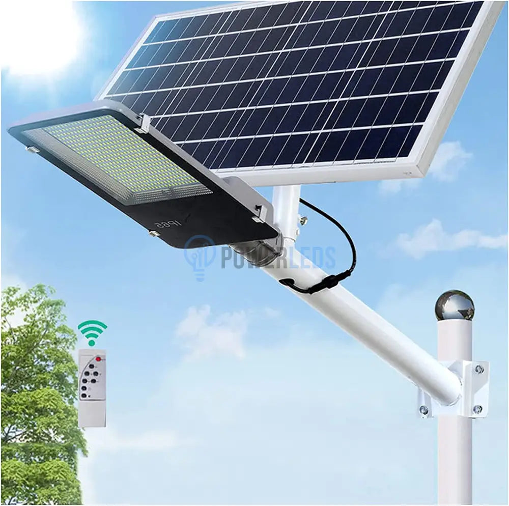 Lampa Led 300W Smd Iluminat Stradal Solara Cu Brat Inclus Telecomanda Solar Street Light