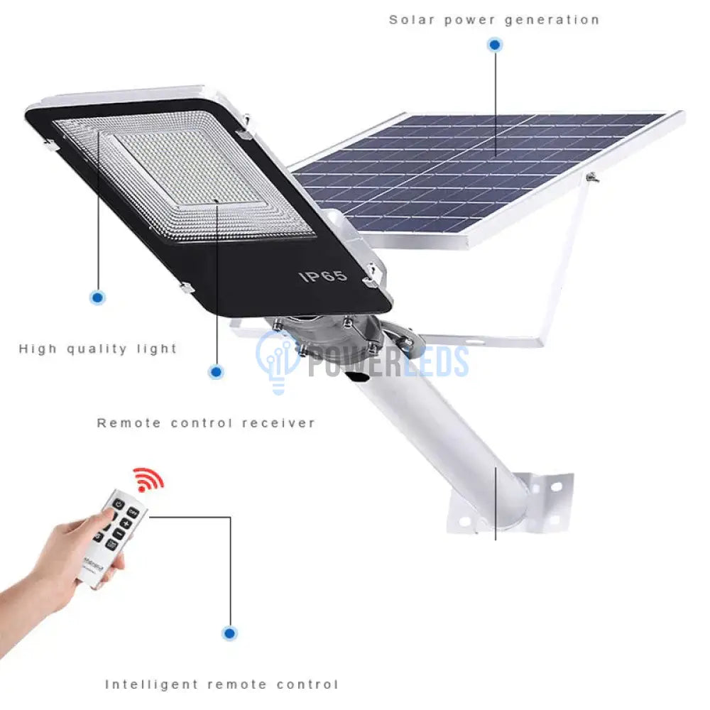 Lampa Led 300W Smd Iluminat Stradal Solara Cu Brat Inclus Telecomanda Solar Street Light