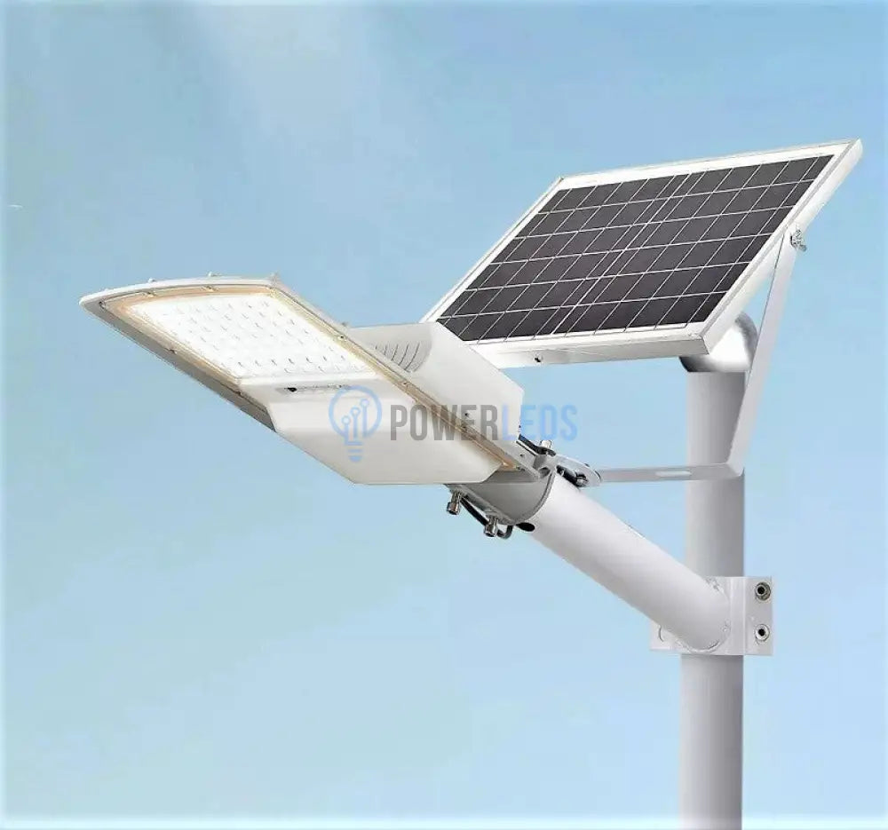 Lampa Led 60W Iluminat Stradal Solara Cu Brat Inclus Telecomanda Solar Street Light