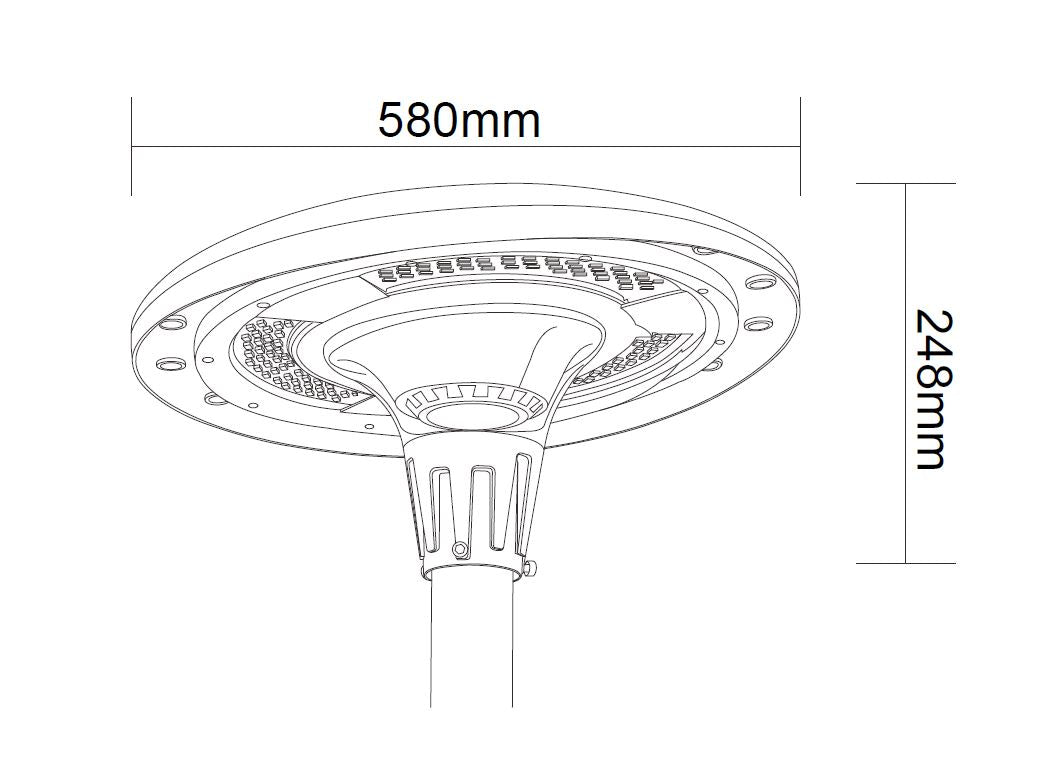Lampa LED Solara UFO 2200Lumeni SMART cu Telecomanda RGBWCCT