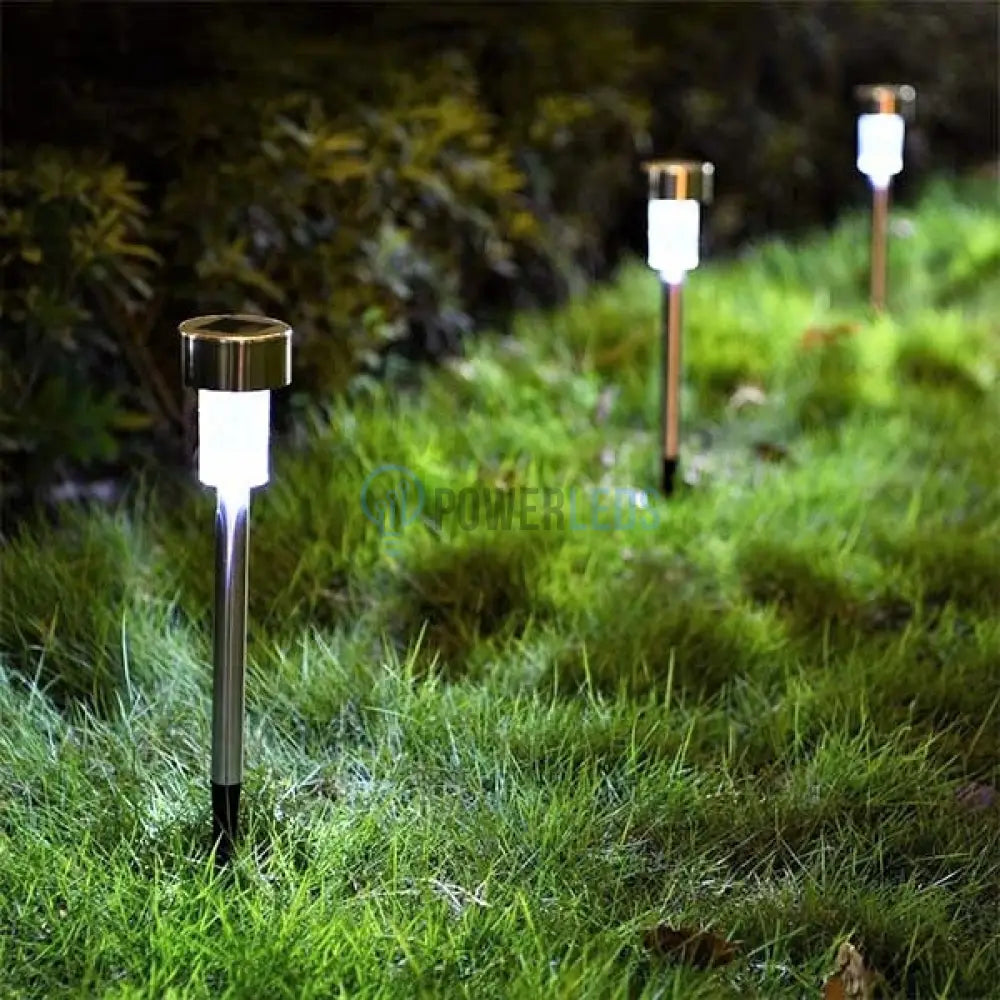 Lampa Led Solara De Gradina Pluton Silver Solar Lamp